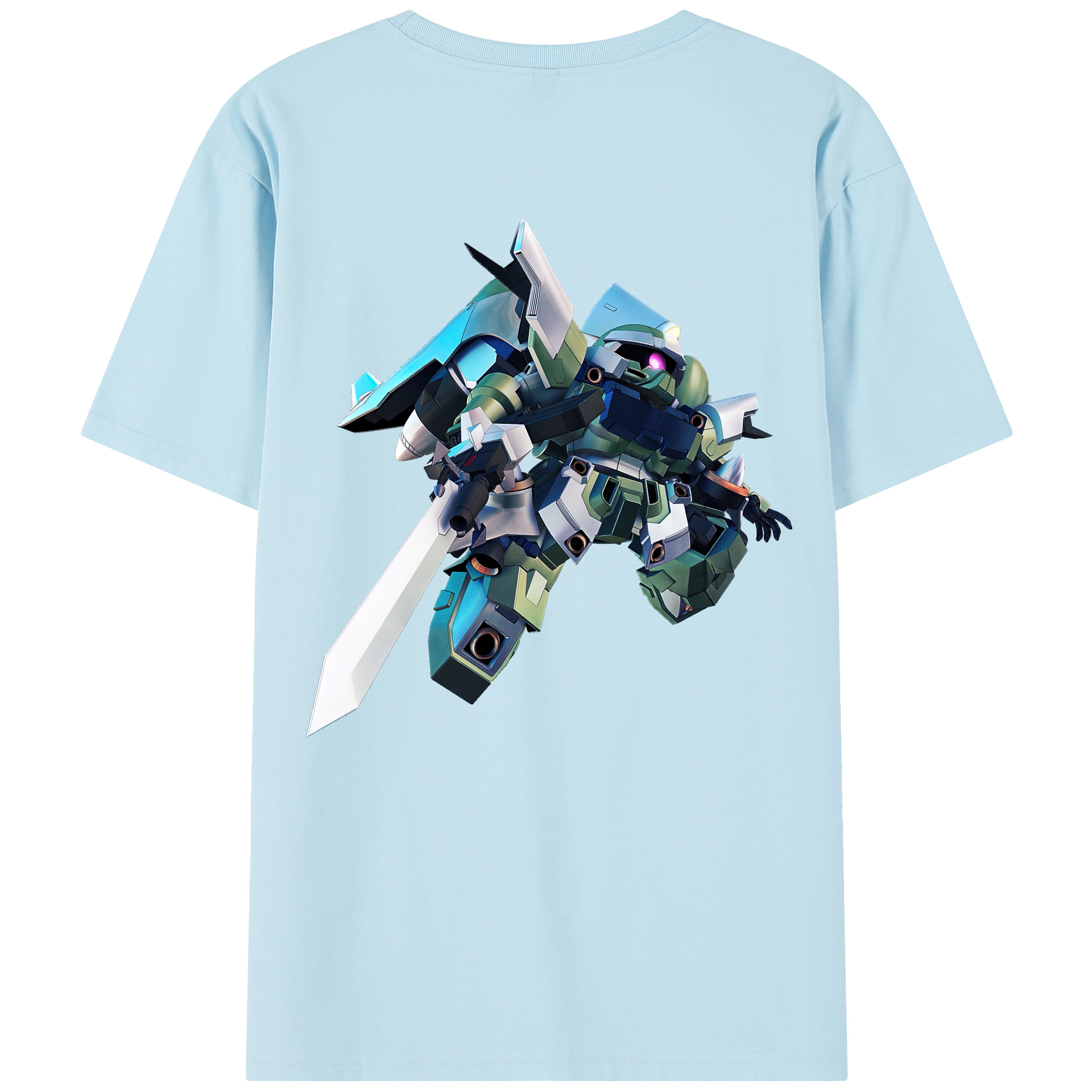 （画像用） 機動戦士ガンダム Mobile Suit Gundam 綿100％半袖Tシャツ（背面プリント）